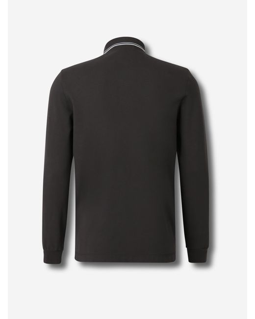 Stone Island Langarm-Polo in Black für Herren