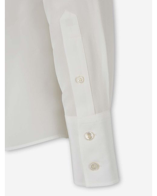 McQueen White Shirt With Tie