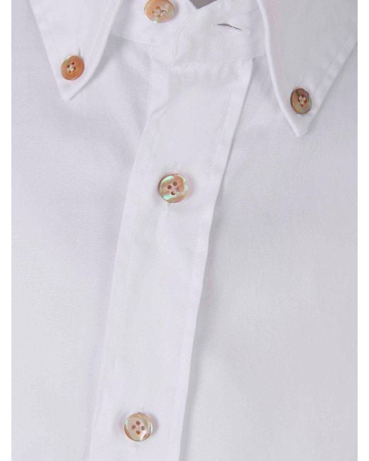 Santa Eulalia White Cotton Shirt for men