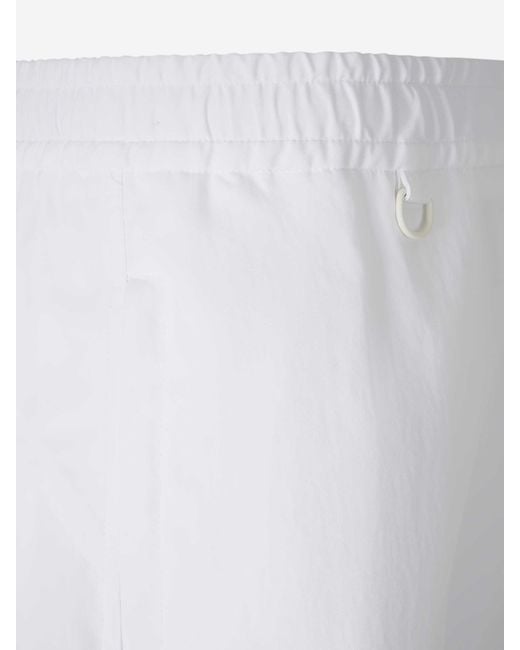 Laminar White Wide Leg Technical Trousers for men