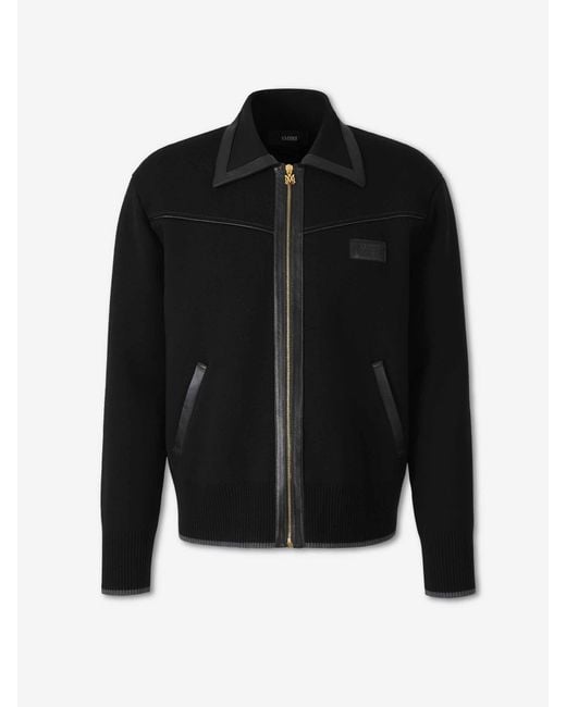 Amiri Black Leather Trim Jacket for men