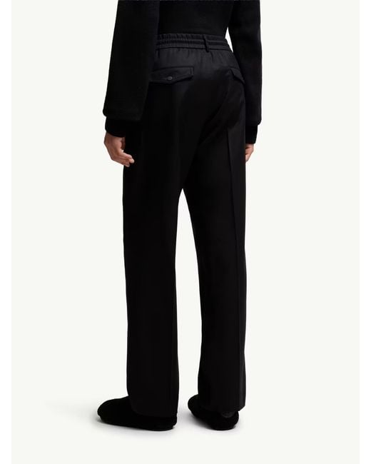Pantalones Rectos Lana Moncler de hombre de color Black