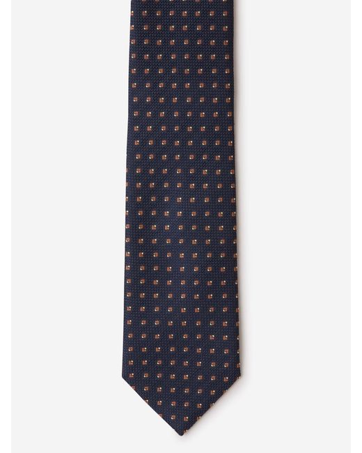 Brioni Geometric Motif Tie Midnight in Blue for Men Lyst UK