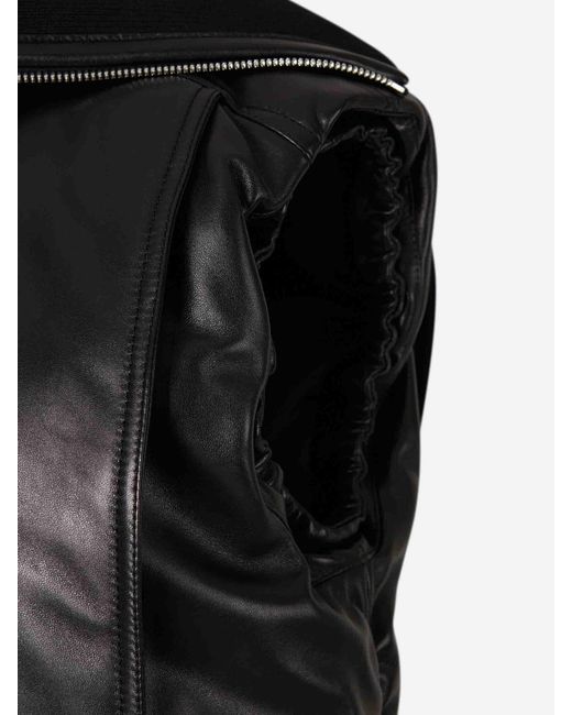 Bottega Veneta Black Padded Leather Vest