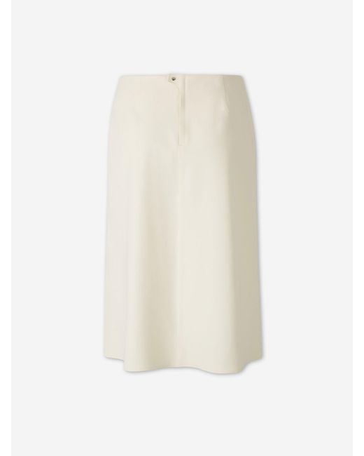 Jupe Midi Technique Herno en coloris White
