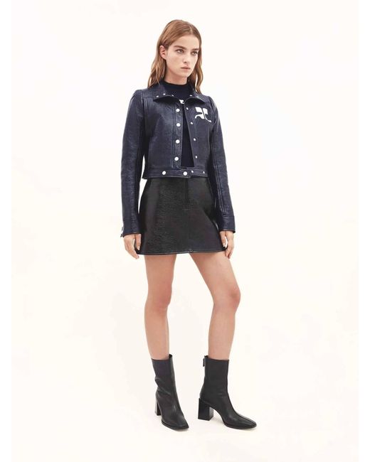 Courreges Blue Vinyl Jacket Reissue