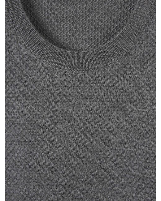 Pull À Col Rond Zanone pour homme en coloris Gray