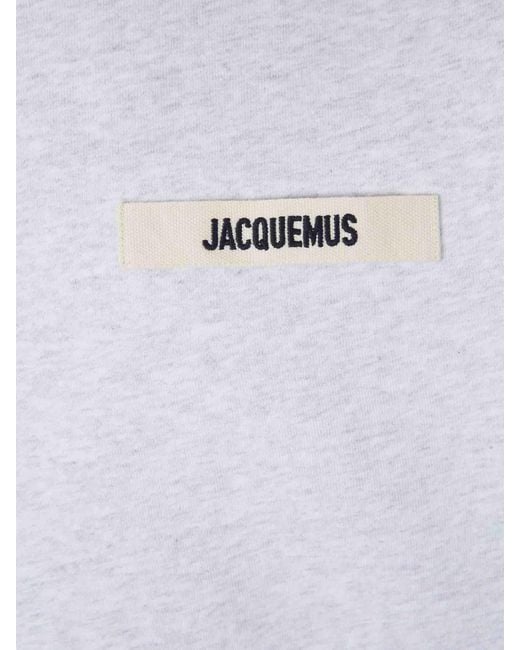 Jacquemus White Gros Grain Sweatshirt for men