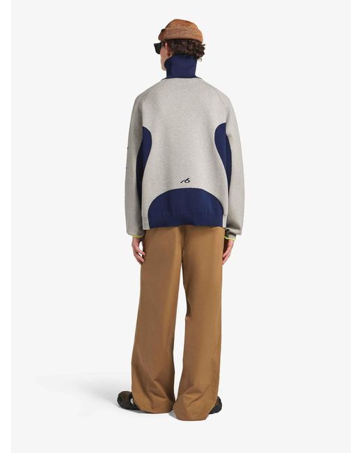 Balenciaga Blue Zip-Up Knit Cardigan for men