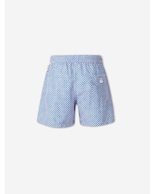 Bañador Estampado Fedeli de hombre de color Blue