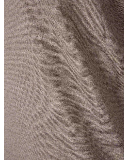 Santa Eulalia Gray V-Neck Sweater for men