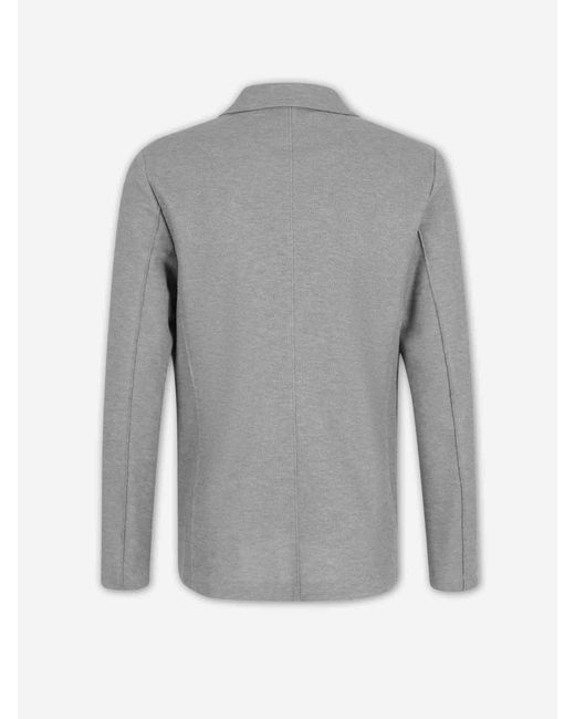 Harris Wharf London Gray Blazer Straight Cotton for men