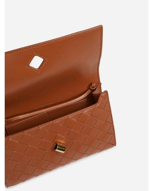 Bottega Veneta Natural Andiamo Pouch Bag