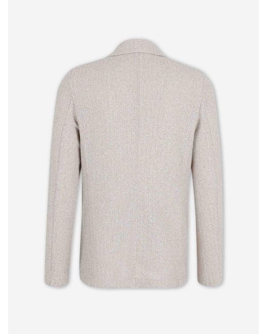 Harris Wharf London White Blazer Straight Cotton for men