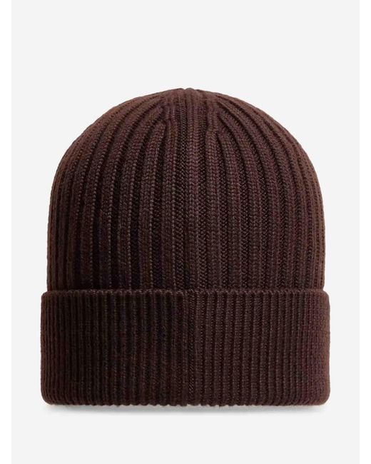 Moncler Brown Knitted Woolen Hat for men
