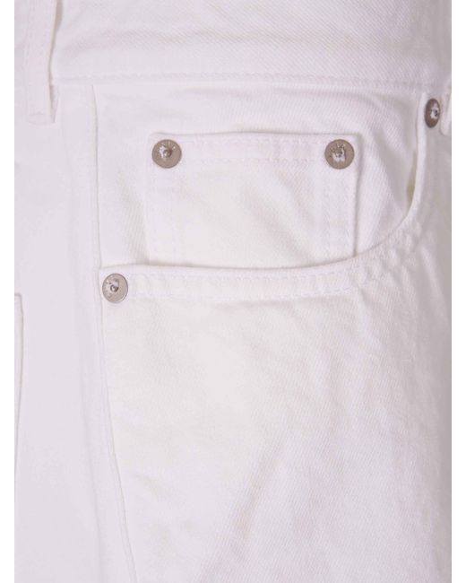Alaïa White Rodeo Jeans