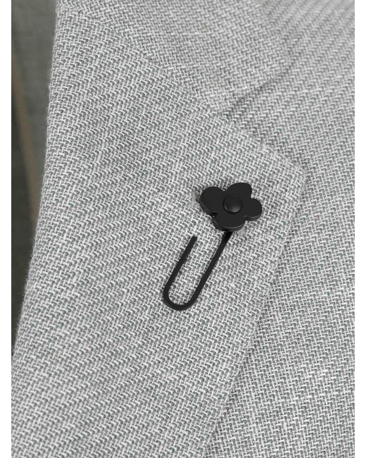 Lardini Gray Blazer Straight Wool for men
