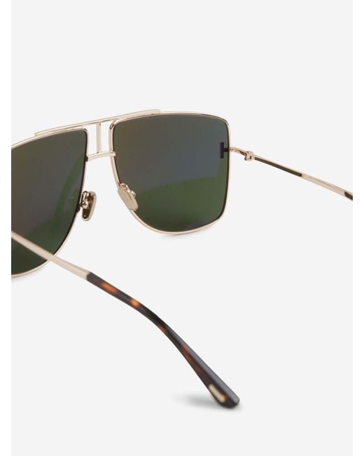 Tom Ford Green Aviator Sunglasses for men