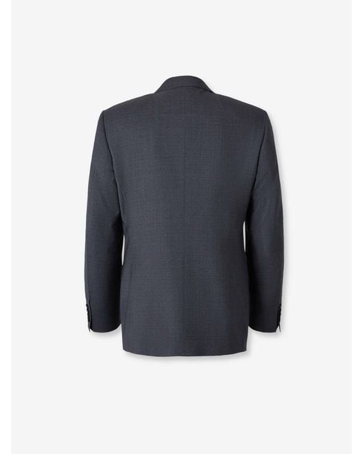 Canali Blue Straight Wool Suit for men