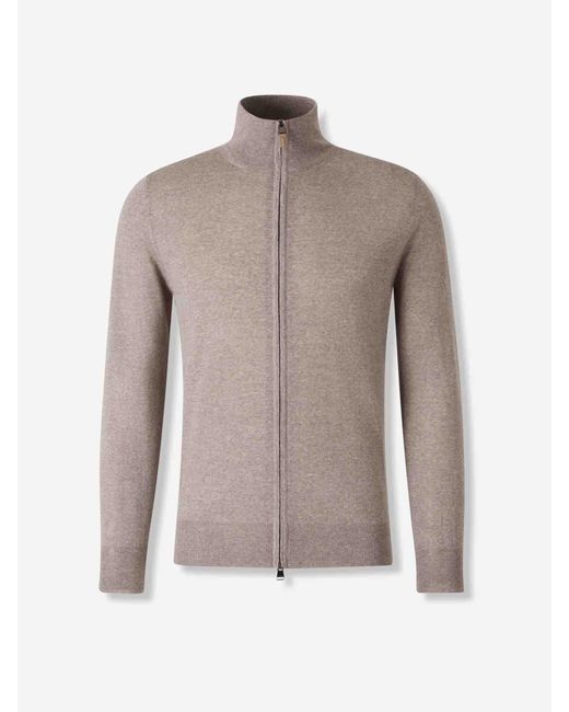 Cardigan di Canali in Gray da Uomo