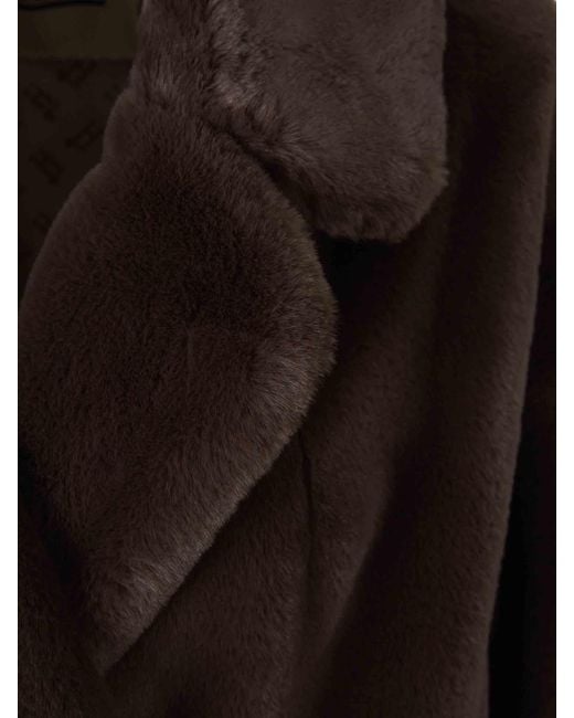 Herno Brown Short Fur Coat