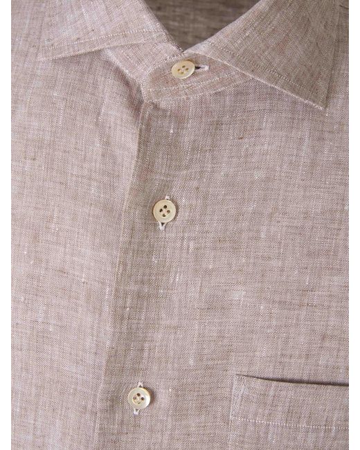Camisa Lisa Lino Santa Eulalia de hombre de color Multicolor