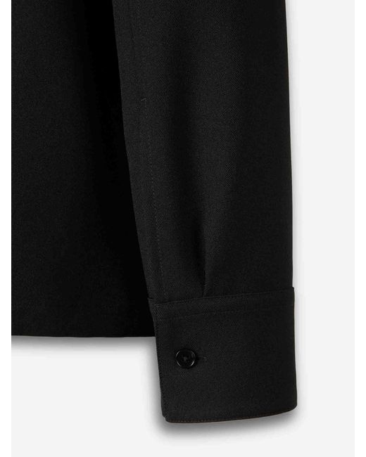 Jil Sander Black Straight Plain Jacket for men