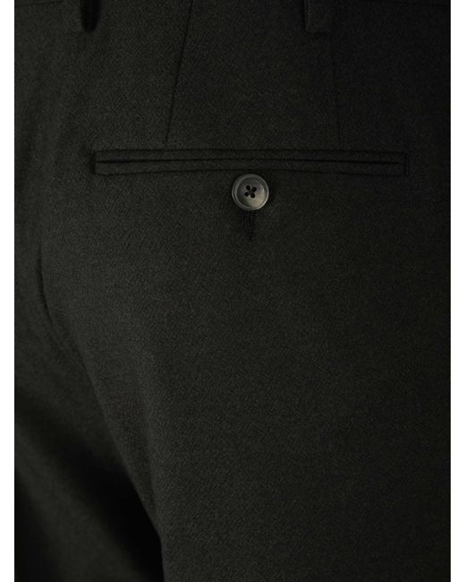 Marco Pescarolo Black Cashmere Dressy Pants for men