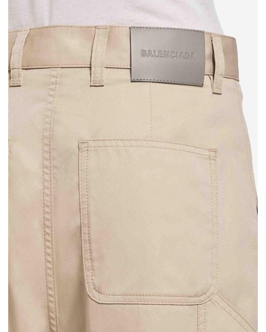Balenciaga Natural Cargo Straight Trousers
