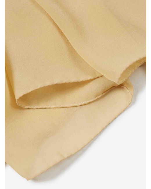 Santa Eulalia Natural Plain Silk Scarf
