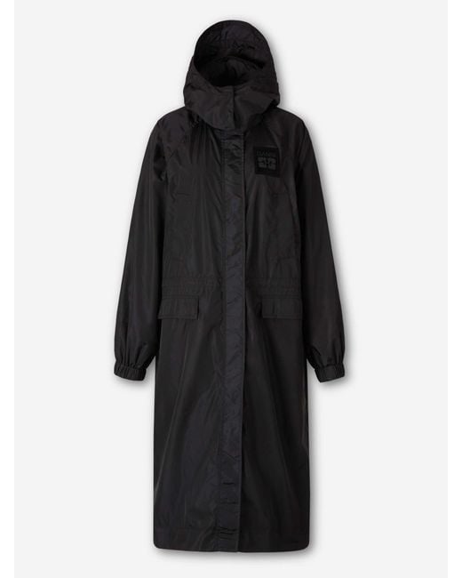 Ganni Black Long Technical Parka