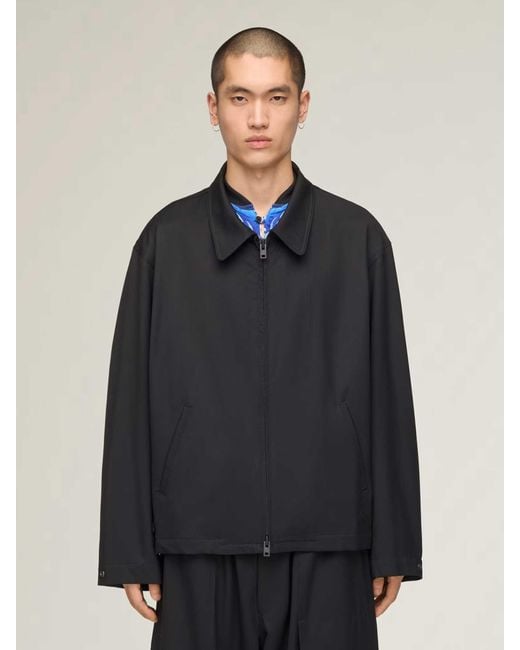 Y-3 Black Y-3 Wool Casual Jacket for men