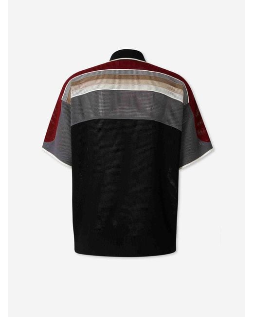 Amiri Black Casual Crochet Shirt for men