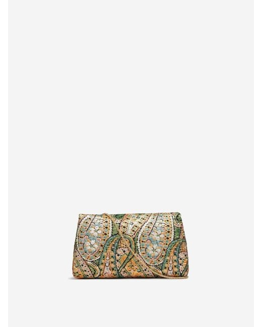 Dries Van Noten Natural Jacquard Envelope Bag