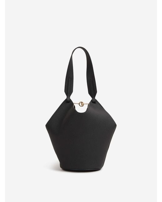 Khaite Black Mini Lotus Bag
