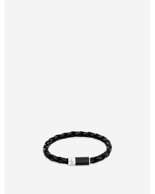Tateossian Black Carbon Pop Bracelet for men