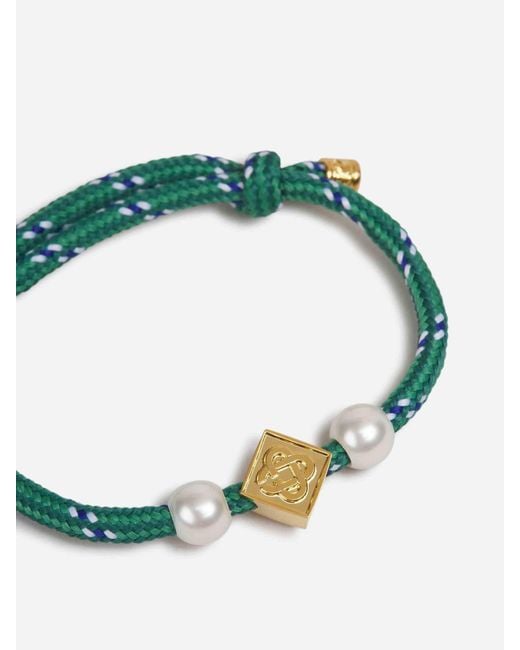 Casablanca Green Pearl Rope Bracelet for men