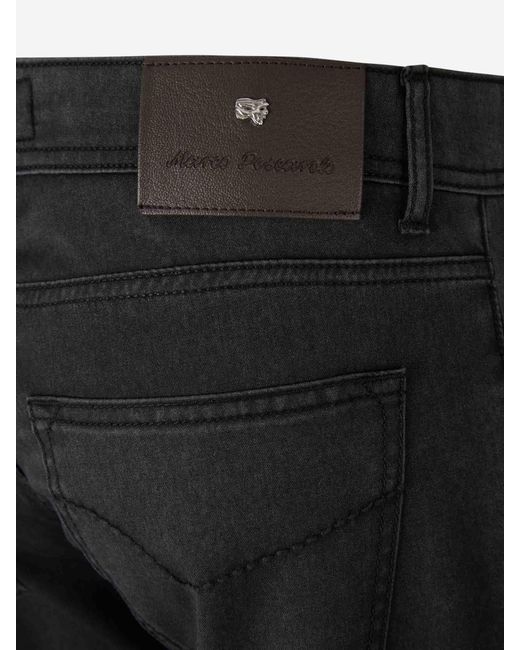 Marco Pescarolo Black Straight Wool Trousers for men