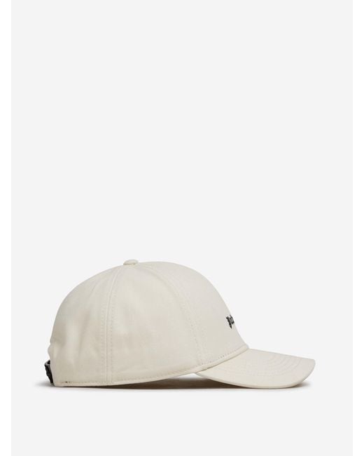 Gorra Algodón Logo Palm Angels de hombre de color White