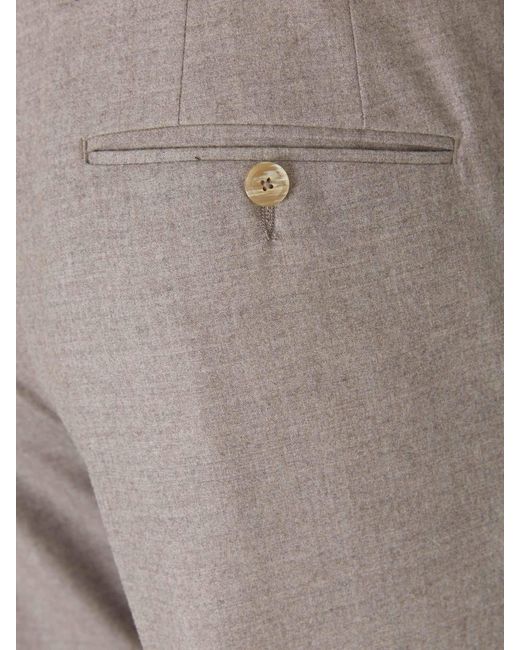 Marco Pescarolo Gray Cashmere Dressy Pants for men