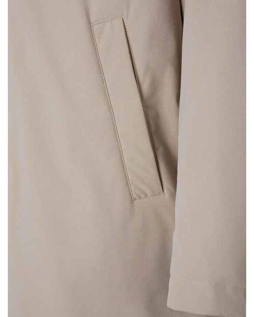Parka Nylon Capucha Herno de hombre de color Natural