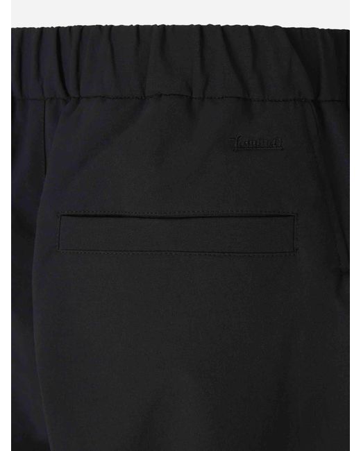 Laminar Black Technical Straight Leg Trousers for men