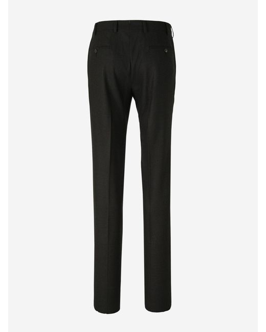 Marco Pescarolo Black Cashmere Dressy Pants for men