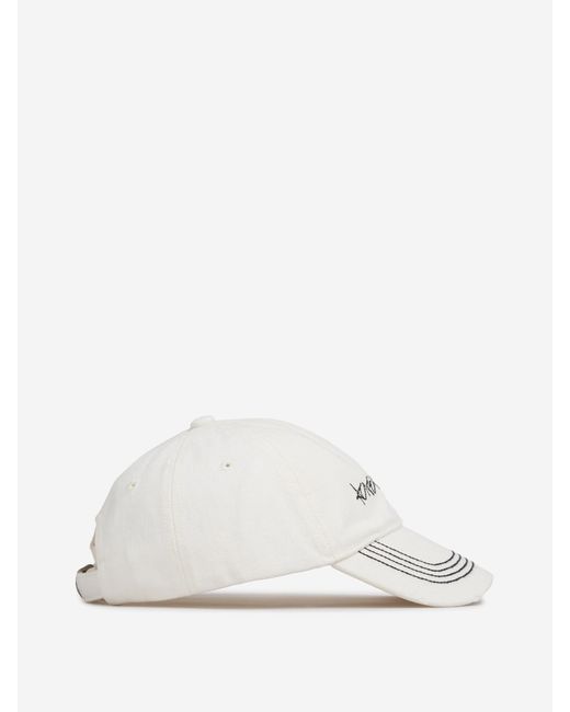 Acne Baumwoll-Logo-Cap in White für Herren