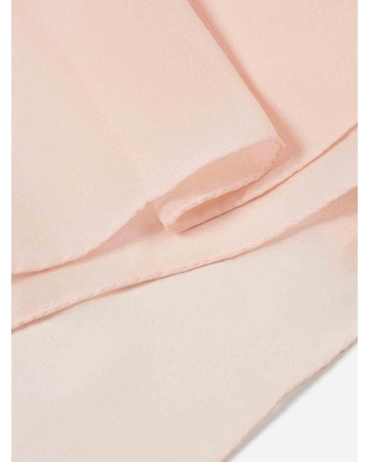 Santa Eulalia Pink Einfarbiger Seidenschal