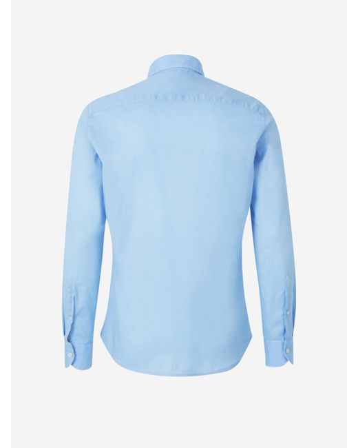 Camisa Lisa Algodón Santa Eulalia de hombre de color Blue