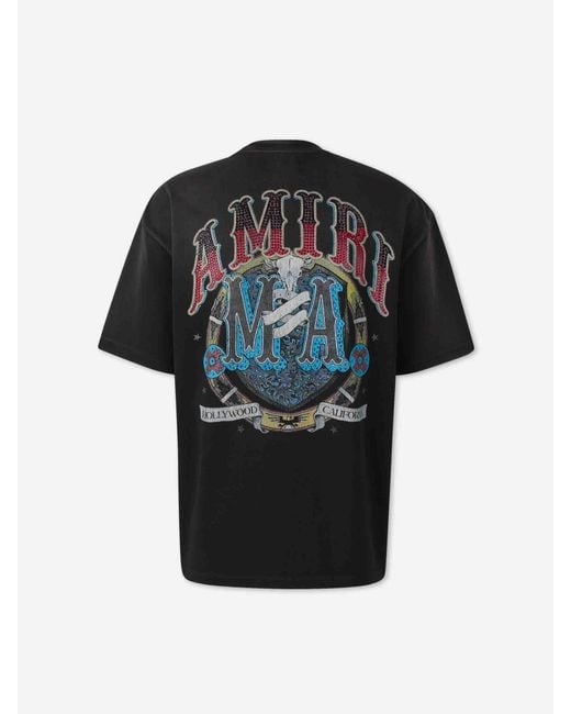 Amiri Black Short Sleeve T-Shirt for men