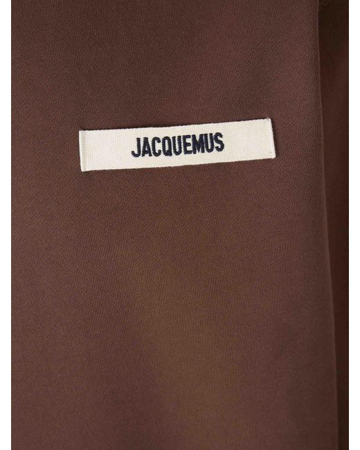 Felpa Con Cappuccio di Jacquemus in Brown da Uomo
