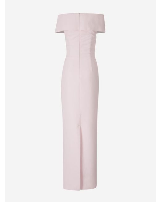 Safiyaa Pink Structured Maxi Dress
