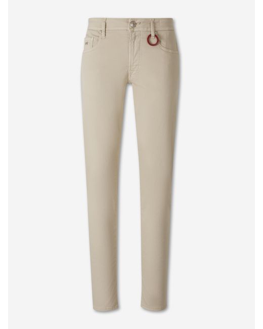 Jeans Slim Algodón Tramarossa de hombre de color Natural